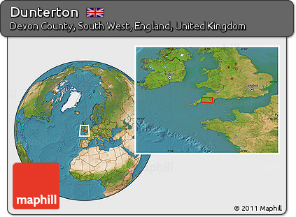 Satellite Location Map of Dunterton