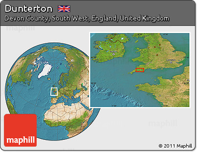 Satellite Location Map of Dunterton
