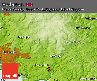 Physical Map of Holbeton