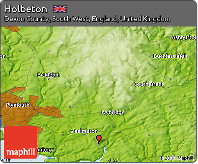 Physical Map of Holbeton