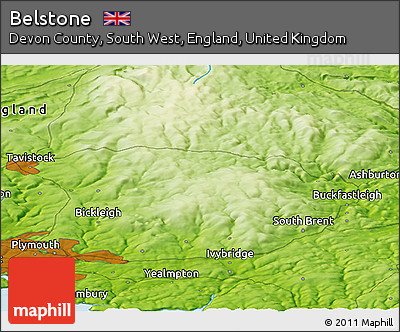 Physical Panoramic Map of Belstone