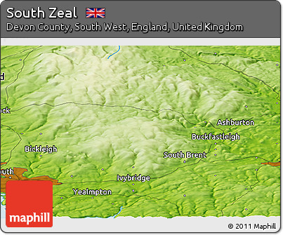 Physical Panoramic Map of South Zeal