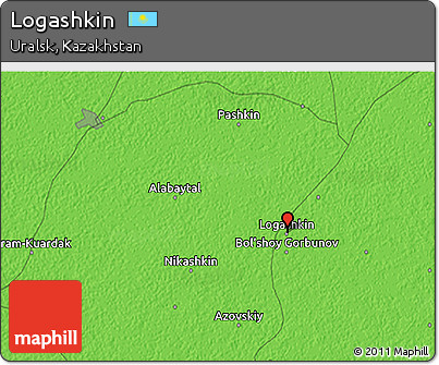 Political 3D Map of Logashkin