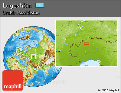 Physical Location Map of Logashkin