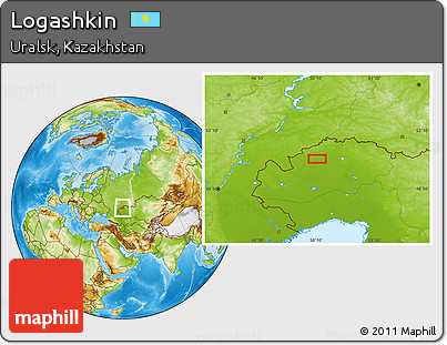 Physical Location Map of Logashkin