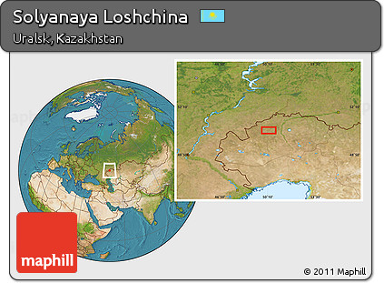 Satellite Location Map of Solyanaya Loshchina