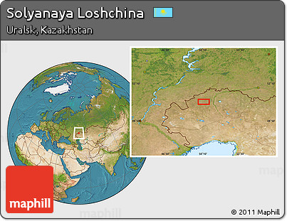 Satellite Location Map of Solyanaya Loshchina