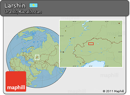 Savanna Style Location Map of Larshin