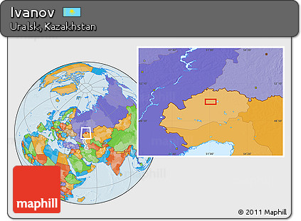 Political Location Map of Ivanov