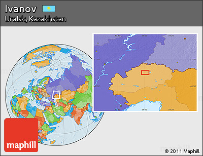 Political Location Map of Ivanov