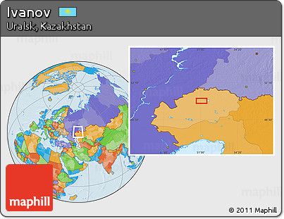 Political Location Map of Ivanov