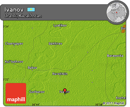 Physical Map of Ivanov