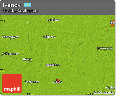 Physical Map of Ivanov