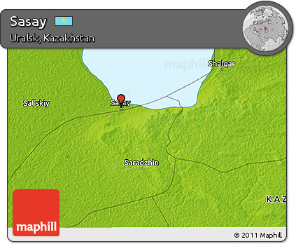 Physical 3D Map of Sasay