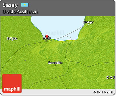 Physical 3D Map of Sasay