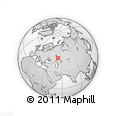 Outline Map of the Area around 50° 31' 50" N, 53° 37' 30" E, rectangular outline