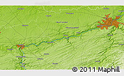 Physical 3D Map of Namur