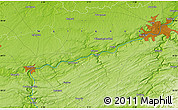 Physical Map of Rognac