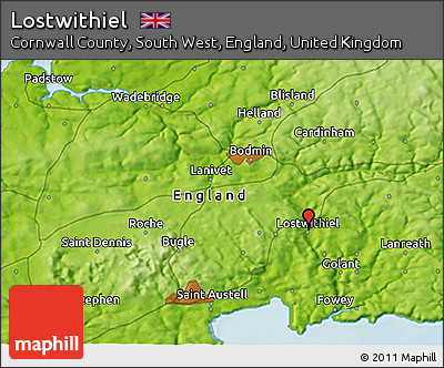 Physical 3D Map of Lostwithiel