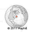 Outline Map of the Area around 50° 31' 50" N, 61° 58' 30" W, rectangular outline