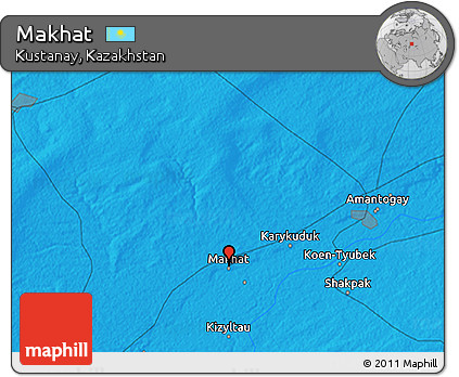 Political 3D Map of Makhat