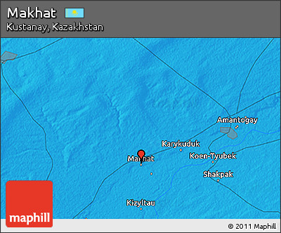 Political 3D Map of Makhat