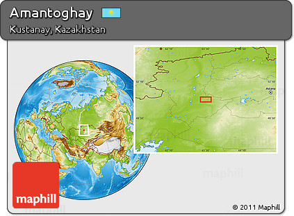 Physical Location Map of Amantoghay