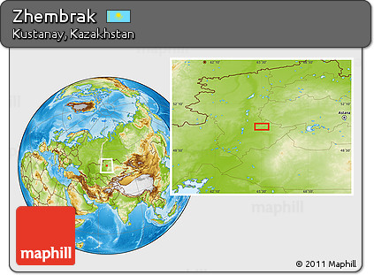 Physical Location Map of Zhembrak