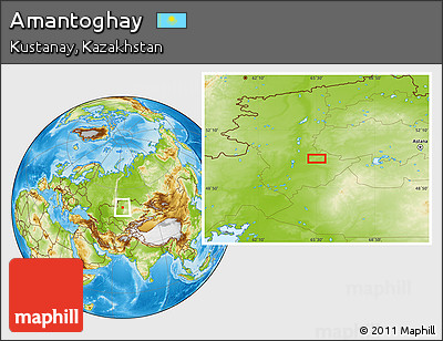 Physical Location Map of Amantoghay