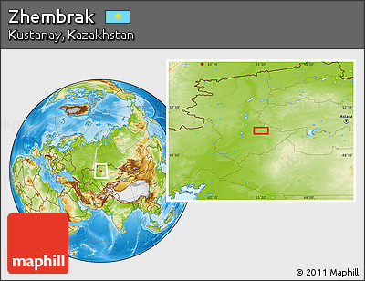 Physical Location Map of Zhembrak