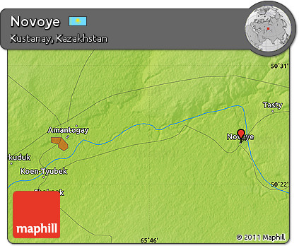 Physical Map of Novoye
