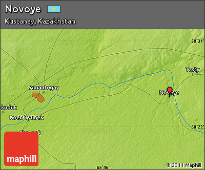 Physical Map of Novoye