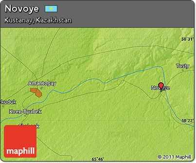Physical Map of Novoye