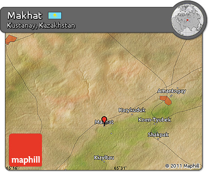 Satellite Map of Makhat