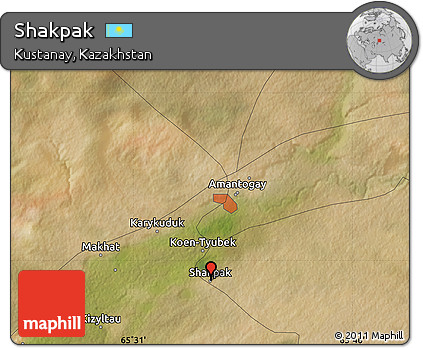 Satellite Map of Shakpak