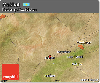 Satellite Map of Makhat