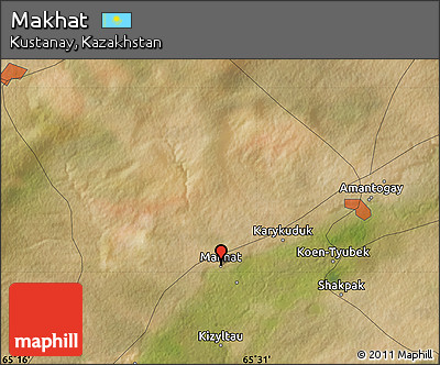 Satellite Map of Makhat