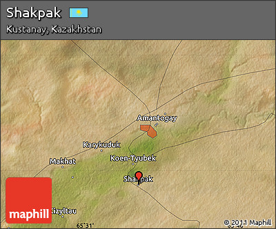 Satellite Map of Shakpak
