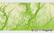 Physical 3D Map of the area around 50° 31' 50" N, 66° 13' 29" W