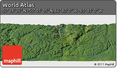 Satellite Panoramic Map of the Area around 50° 31' 50" N, 66° 13' 29" W
