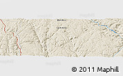 Shaded Relief Panoramic Map of the area around 50° 31' 50" N, 67° 4' 29" W