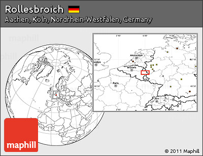 Blank Location Map of Rollesbroich