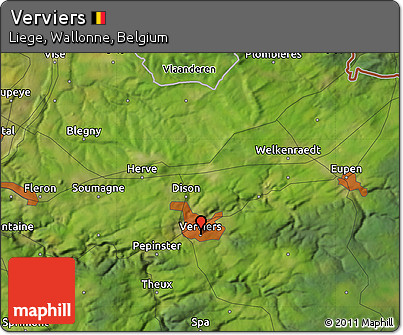 Satellite Map of Verviers