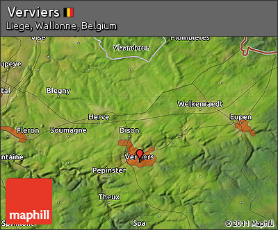 Satellite Map of Verviers