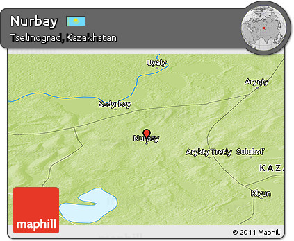 Physical Panoramic Map of Nurbay