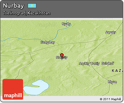Physical Panoramic Map of Nurbay