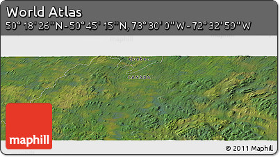 Satellite Panoramic Map of the Area around 50° 31' 50" N, 73° 1' 30" W