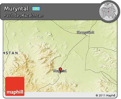 Physical 3D Map of Muryntal