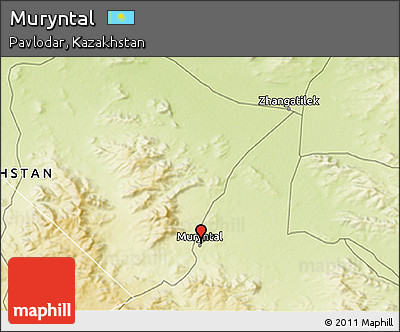 Physical 3D Map of Muryntal