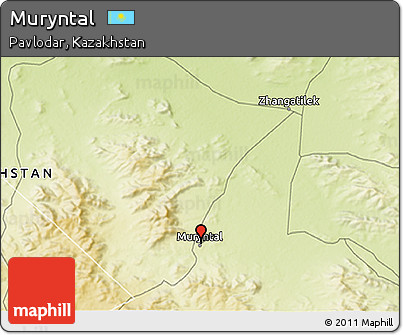 Physical 3D Map of Muryntal